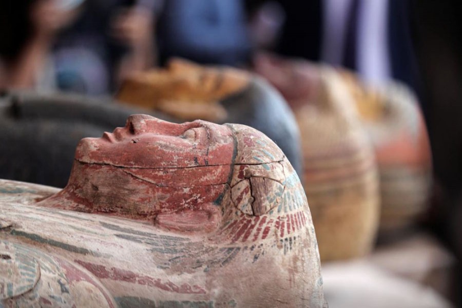 59 ancient coffins unveiled in Egypt