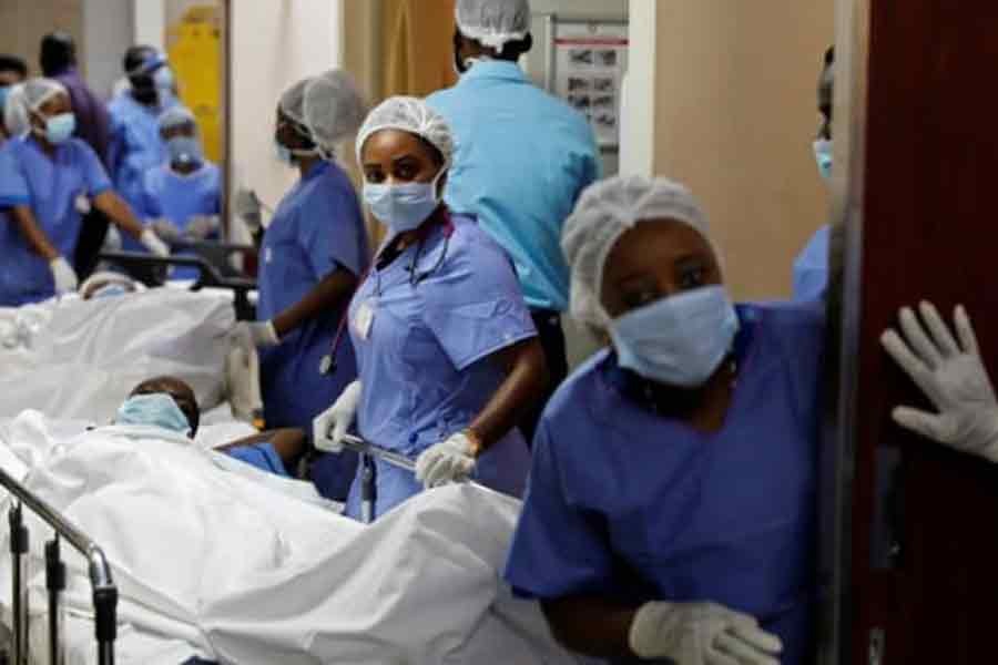 Health workers taking care of COVID-19 patients at a hospital in Nairobi, Kenya –Reuters file photo