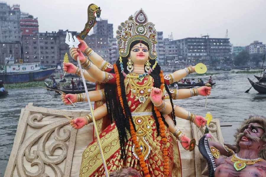 Durga Puja ends with immersion of idols