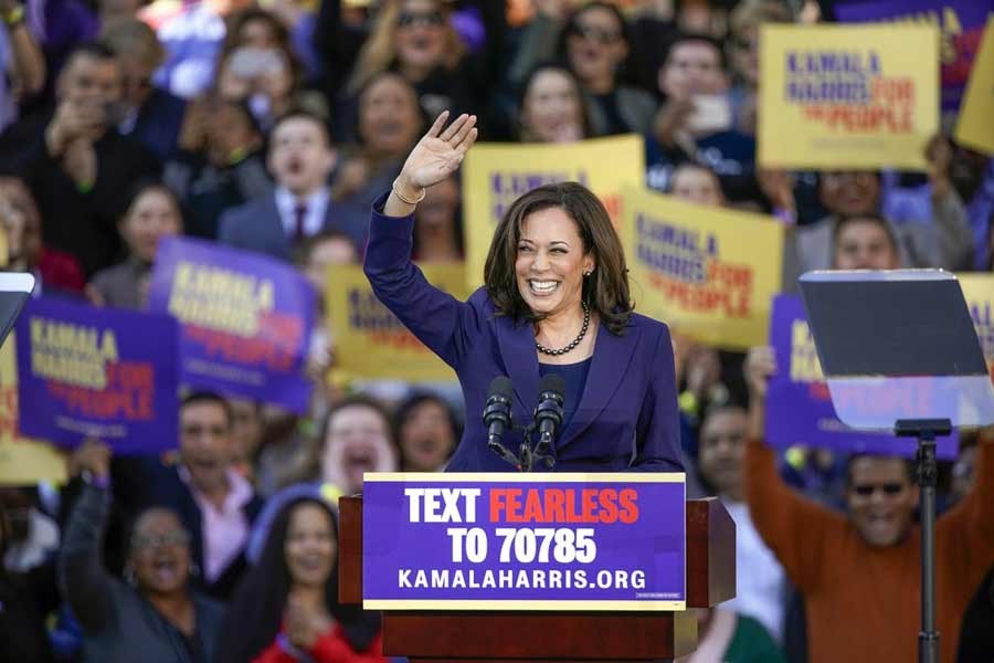 Harris becomes first female, Black, South Asian VP-elect of US