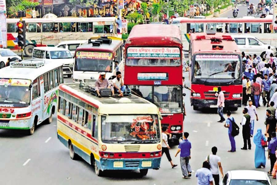 Dhaka city's bus routes may be reduced to 42