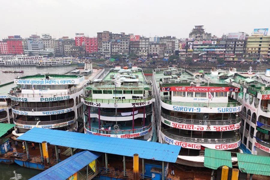 File photo of Dhaka River Terminal Port, Sadarghat. (Collected)