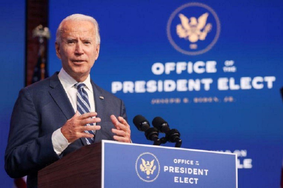 US President-elect Joe Biden discusses protecting the Affordable Care Act (ACA) and his health care plans during a news conference in Wilmington, Delaware, US, November 10, 2020 — Reuters