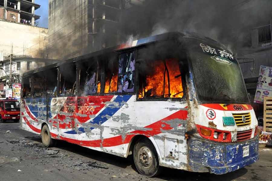 Court grants remand for 28 people over arson attack on buses