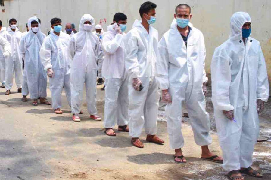 Bangladesh posts 1,837 virus cases, 21 deaths in a day