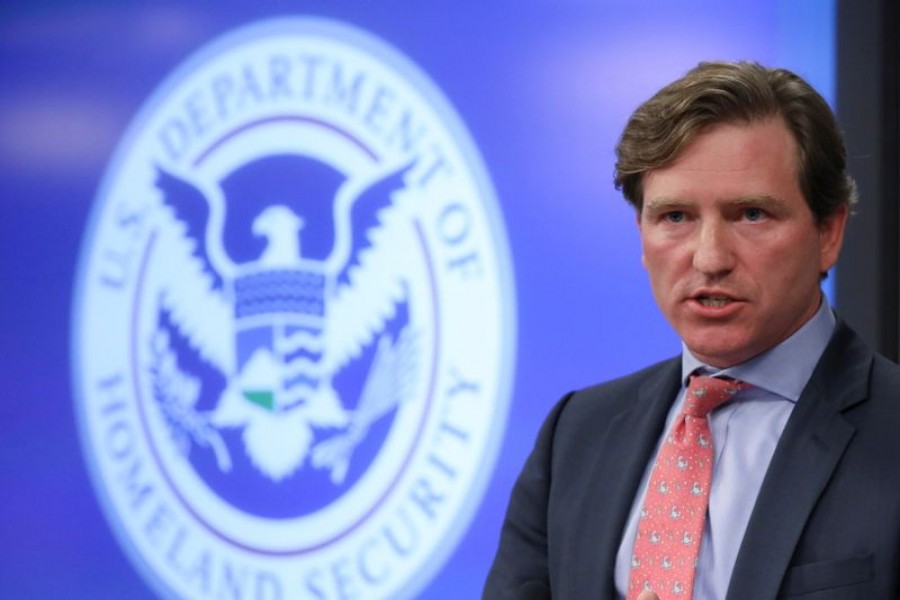 US Department of Homeland Security Under Secretary Chris Krebs speaks to reporters at the DHS Election Operations Center and National Cybersecurity and Communications Integration Center (NCCIC) in Arlington, Virginia, US, November 6, 2018. REUTERS/Jonathan Ernst/File Photo