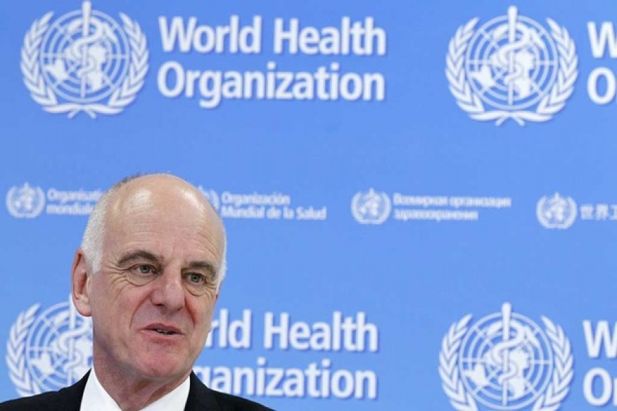 UN Secretary-General's Special Envoy for Ebola David Nabarro addresses the media on World Health Organization (WHO)'s health emergency preparedness and response capacities in Geneva, Switzerland, July 31, 2015. REUTERS/Pierre Albouy/File photo