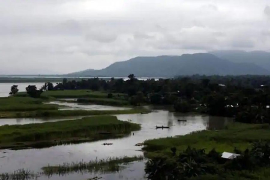 A view of the Brahmaputra river in Jogighopa, in Assam, India. (REUTERS)