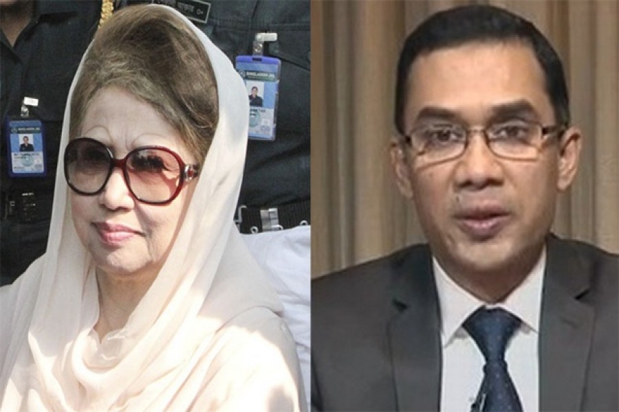 Khaleda, Tarique named in complaint filed over vandalism of Bangabandhu sculpture