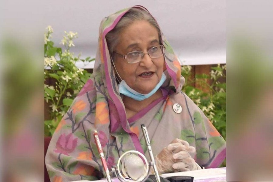 File photo of Prime Minister Sheikh Hasina