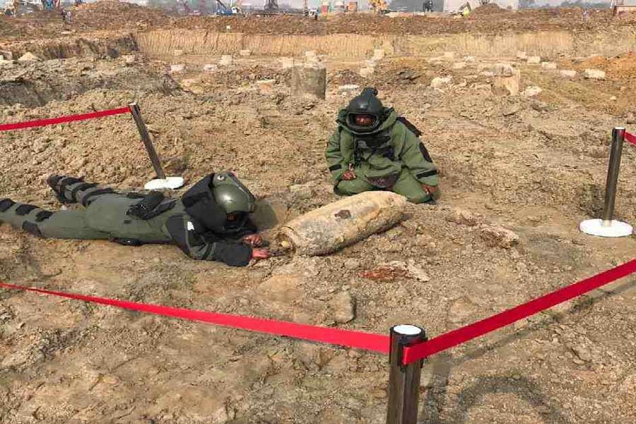 Another ‘wartime bomb’ found at HSIA’s third terminal site