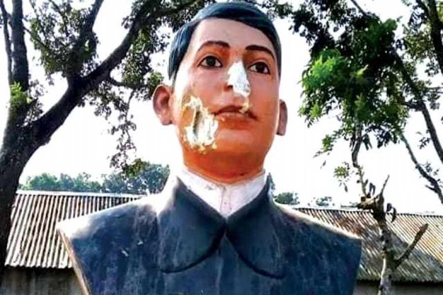 Bagha Jatin's statue vandalised in Kushtia