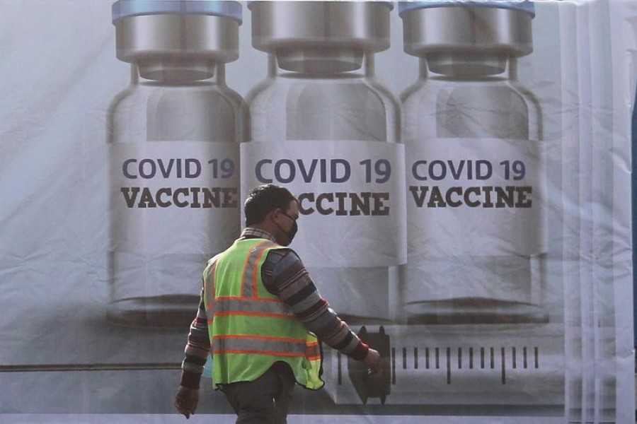 A ground staff walks past a container kept at the Cargo Terminal 2 of the Indira Gandhi International Airport, which according to the officials will be used as a Covid-19 vaccine handling and distribution centre, during the media preview in New Delhi, India on December 22, 2020 — Reuters photo