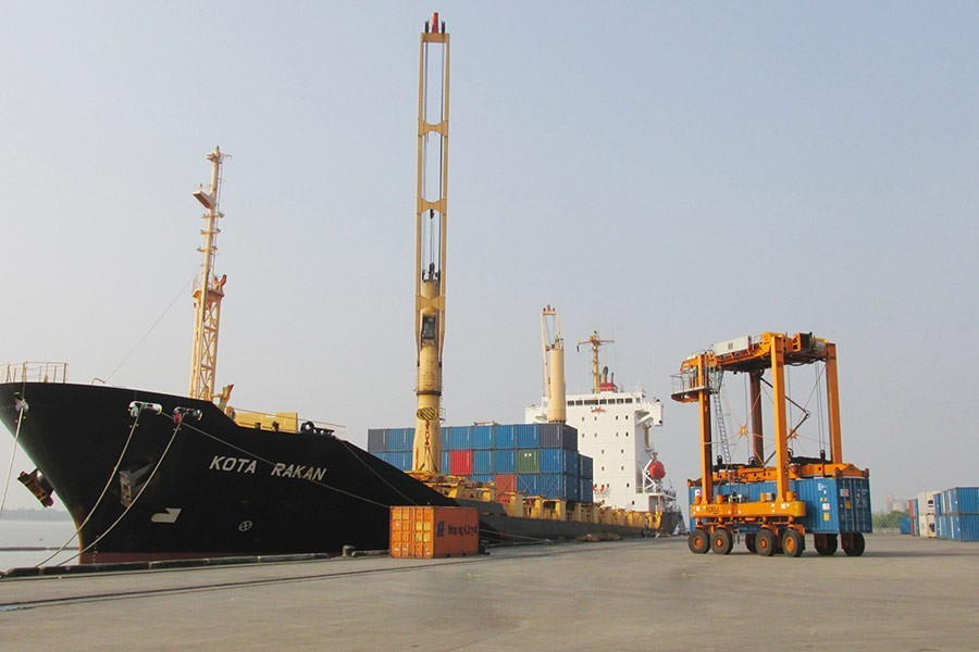 Dredging of outer bar area of Mongla Port channel ends