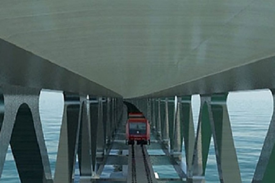 Plan to resume work on faulty piers of Padma bridge link elevated rail track