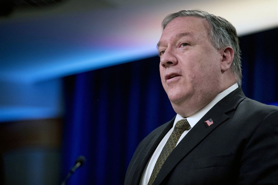 US Secretary of State Michael R Pompeo seen in this undated AP photo