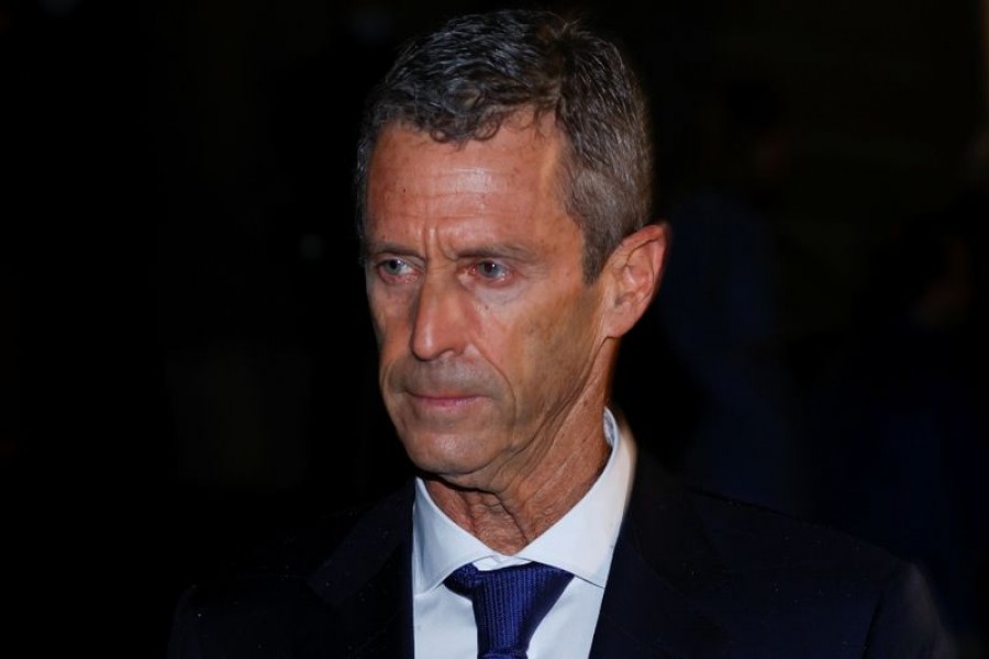 Israeli billionaire Beny Steinmetz leaves the courthouse after a verdict on corruption charges, in Geneva, Switzerland January 22, 2021. REUTERS/Denis Balibouse