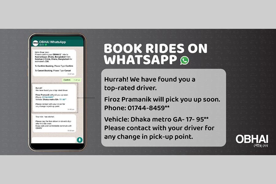 OBHAI launched on WhatsApp in Bangladesh