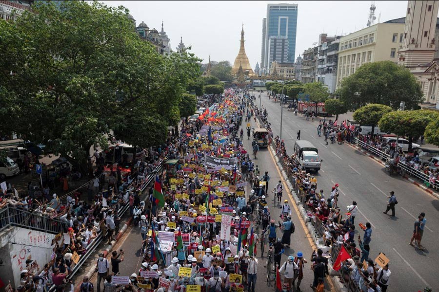 Myanmar protests stall fuel imports