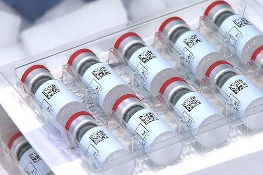 Vials of Johnson & Johnson's Janssen coronavirus disease (Covid-19) vaccine candidate are seen in an undated photograph. Johnson & Johnson/Handout via REUTERS