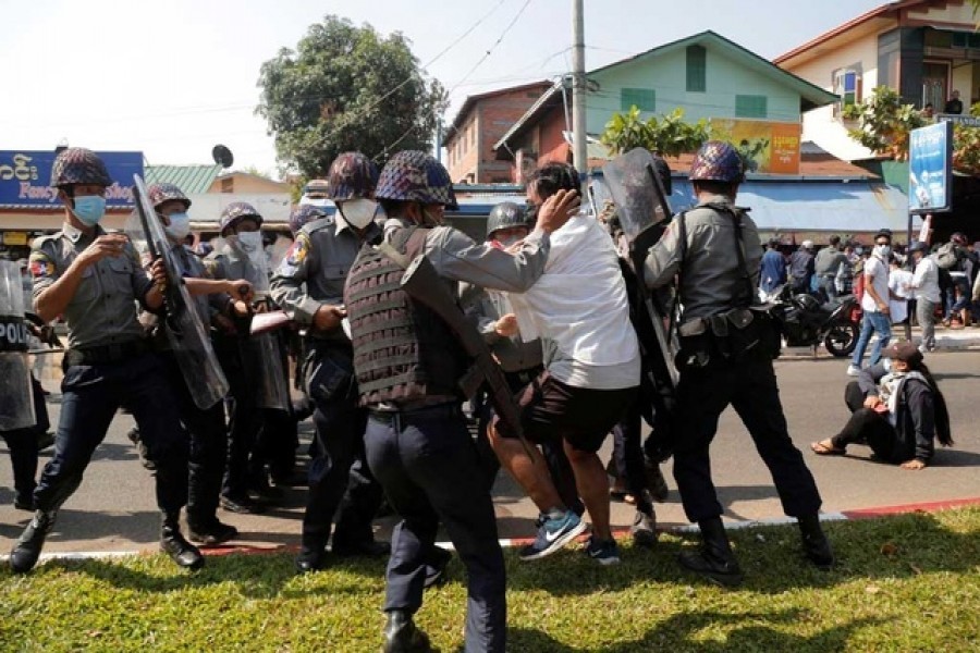 Myanmar forces kill over 18 coup protesters: UN rights office