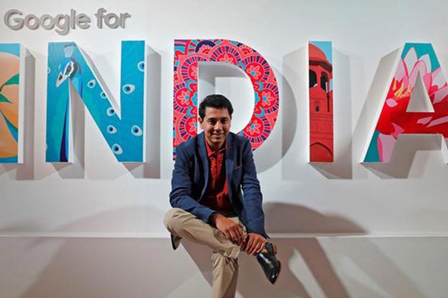 Sengupta, Google's General Manager of Payments and Vice President leading the Next Billion Users (NBU) initiative, poses for a picture after an interview with Reuters in New Delhi in 2018 –Reuters file photo