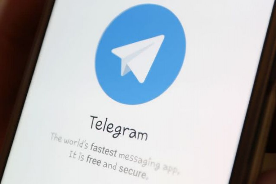 The Telegram logo is seen on a screen of a smartphone in this picture illustration taken on April 13, 2018 — Reuters photo