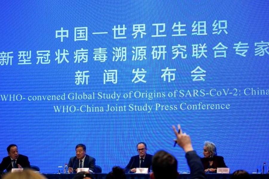 Peter Ben Embarek, a member of the World Health Organization (WHO) team tasked with investigating the origins of the coronavirus disease (Covid-19), attends the WHO-China joint study news conference at a hotel in Wuhan, Hubei province, China on February 9, 2021 — Reuters photo