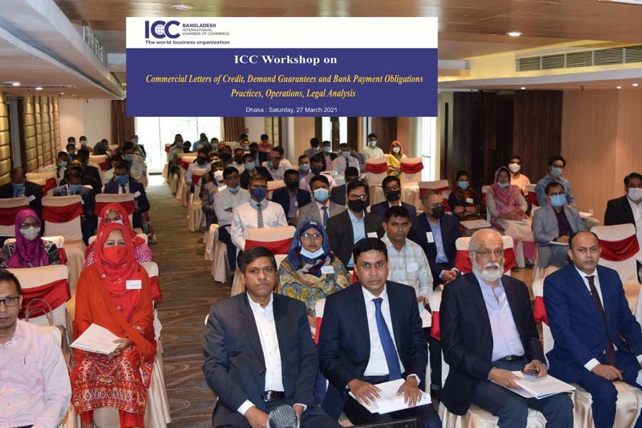 Participants at a workshop organised by ICC Bangladesh