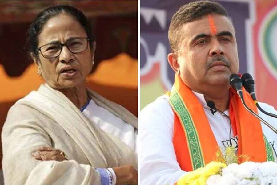 Mamata Banerjee and Suvendu Adhikari