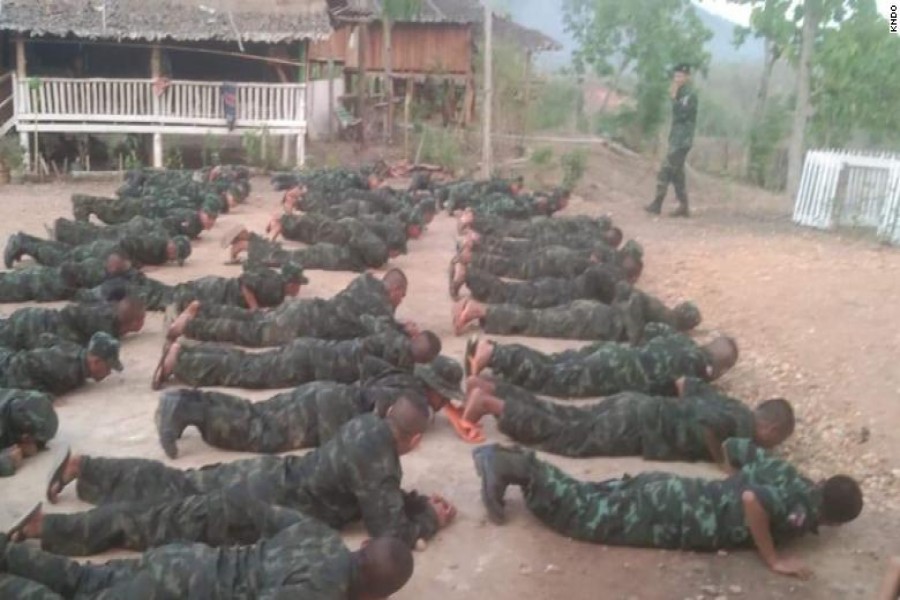 Myanmar doctors, students learn how to fire guns at military camps in jungle