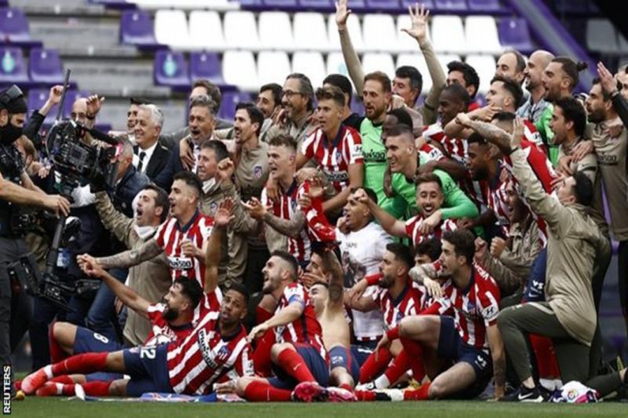 Atletico Madrid claimed their 11th La Liga title (photo: REUTERS)