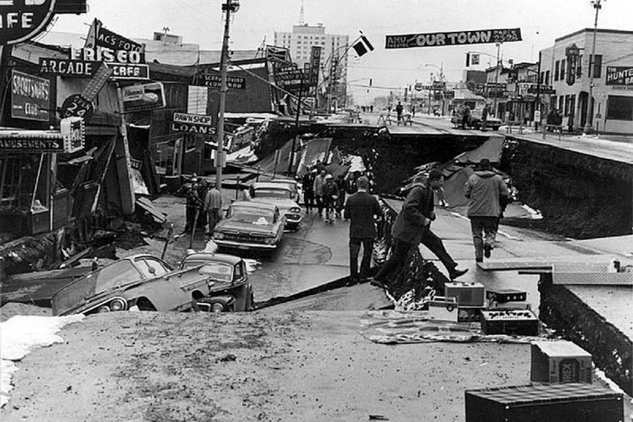 An aftermath of Assam-Tibet earthquake in 1950   —Photo Collected