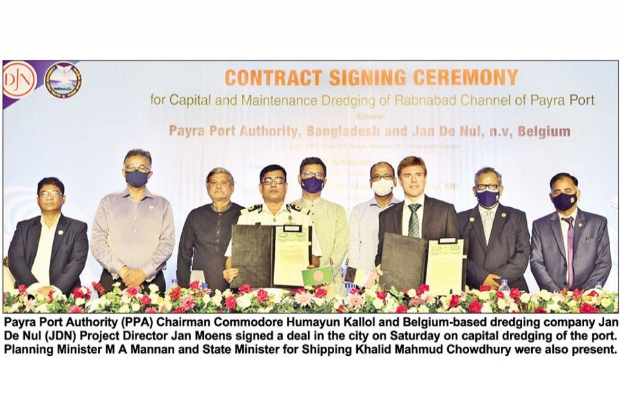 Deal on Payra seaport channel dredging inked