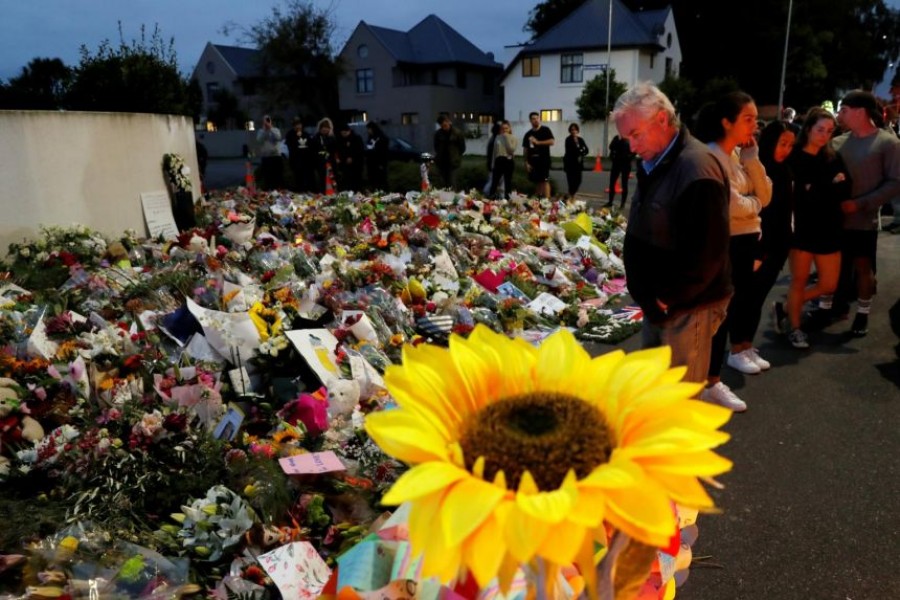 A photo taken in March 2019 shows a memorial site for victims of the Christchurch mosque shootings - Photo: Reuters