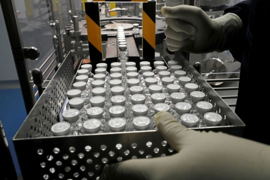 A laboratory technician works on production of Remdesivir, a drug used in the treatment of the coronavirus disease. The picture is used only for illustrative purpose — Reuters