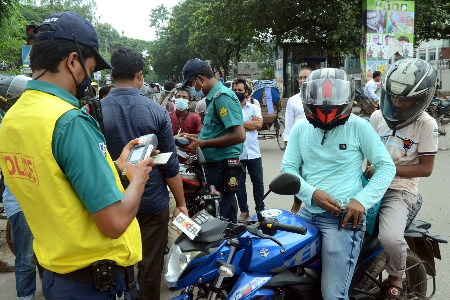 Bangladesh police start crackdown on Covid breaches with arrests