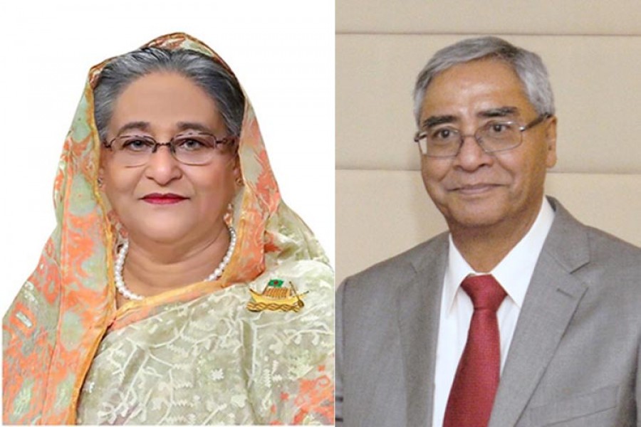 PM Hasina congratulates new Nepalese PM Deuba