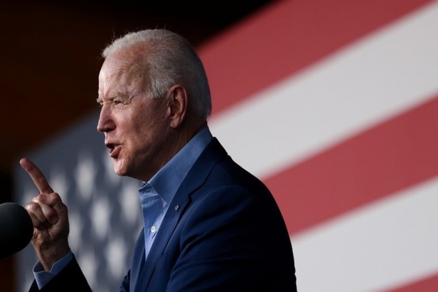 US President Joe Biden participates in a campaign event for Virginia gubernatorial candidate Terry McAuliffe at Lubber Run Park in Arlington, Virginia, US, July 23, 2021 — Reuters