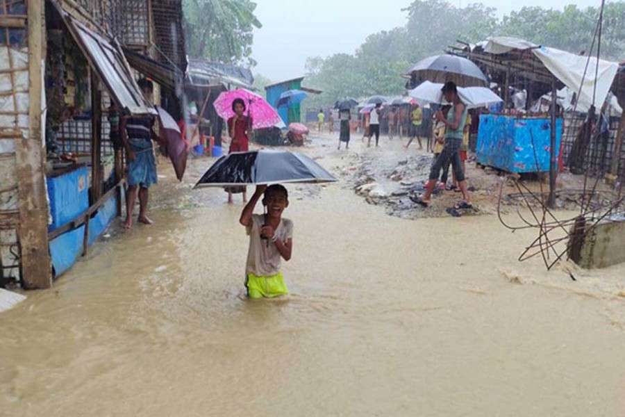 Floods, landslides affect over 12,000 Rohingyas