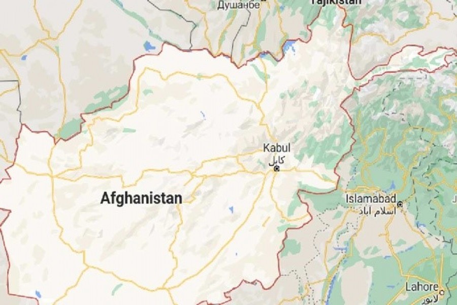 Map of Afghanistan. Screenshot taken from Google Maps