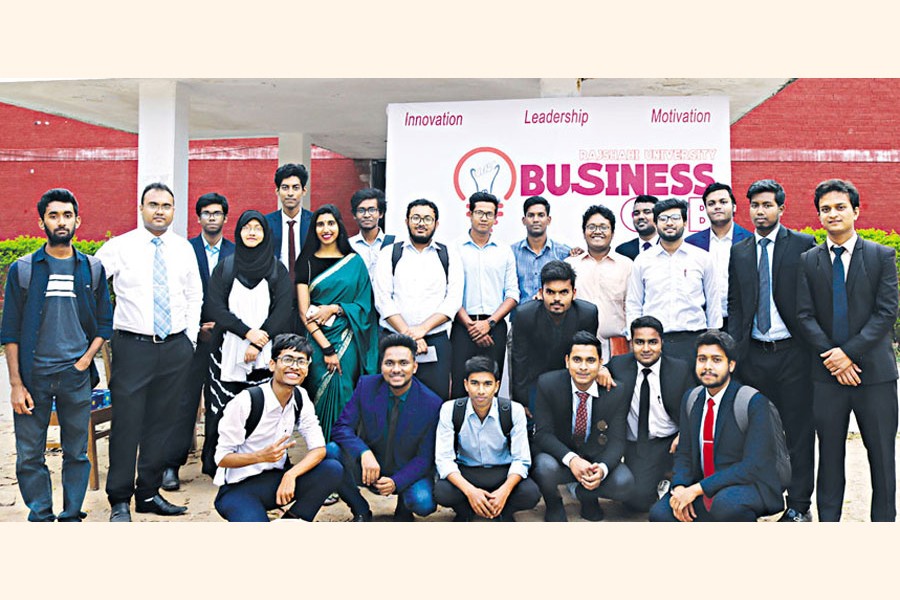 Rajshahi University Business Club (RUBC) representatives during last year's competition