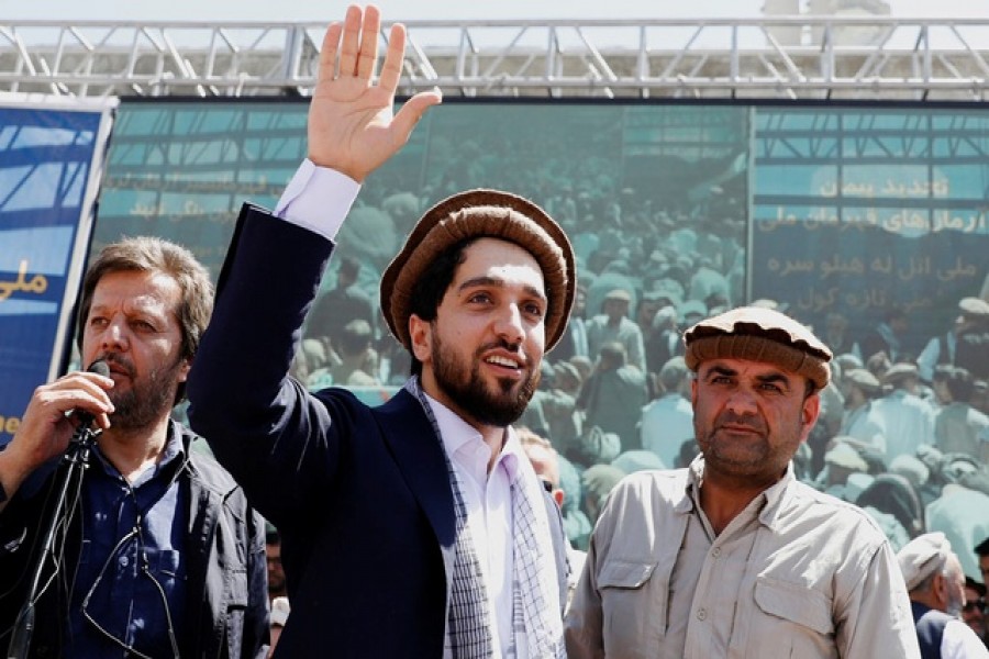 Son of slain Afghan hero Massoud vows resistance, seeks support