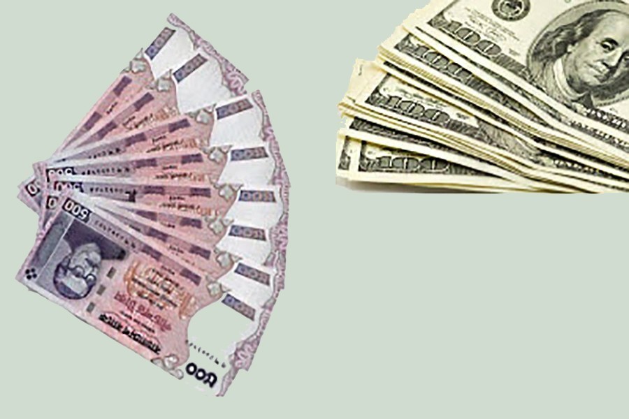 Bangladeshi Taka loses value against US dollar