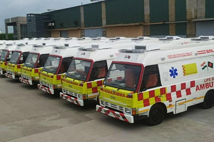 40 more ambulances gifted by India arrive in Bangladesh