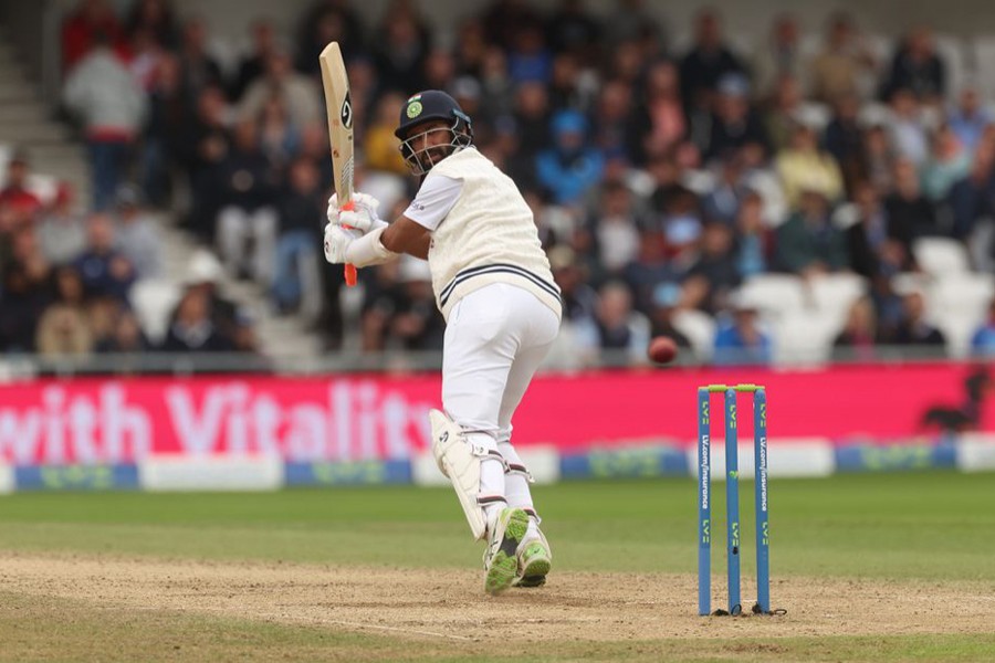 India's Cheteshwar Pujara in action — Action Images via Reuters