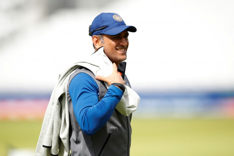 Cricket - ICC Cricket World Cup - India Nets - The Oval, London, Britain - June 8, 2019 India's MS Dhoni during nets Action Images via Reuters/Andrew Boyers