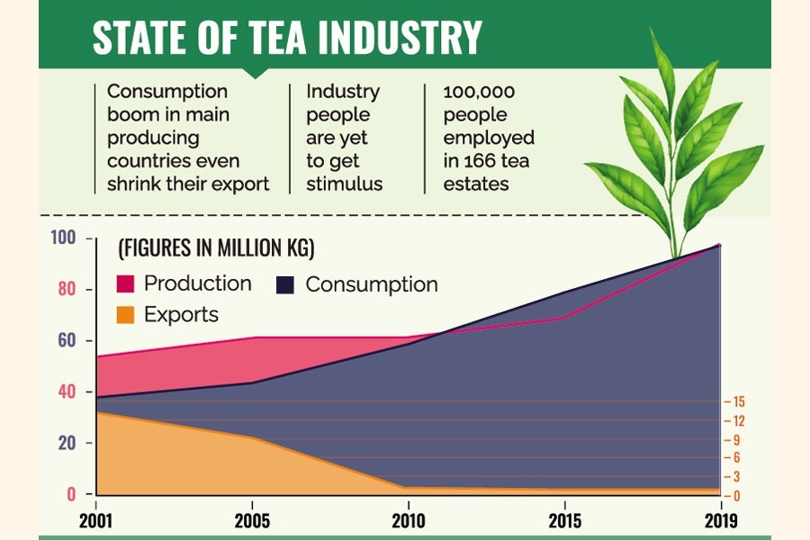 Tea industry striving for surplus to export