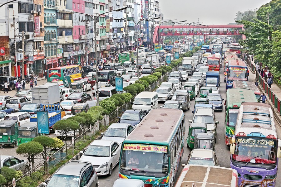 Traffic jam -- an inescapable menace