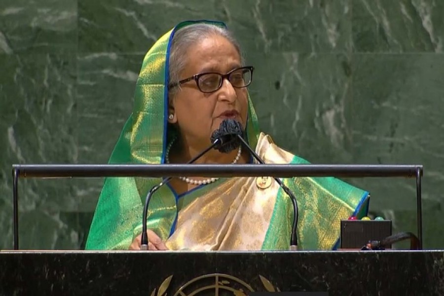 Hasina urges international community to work together to tackle emergencies